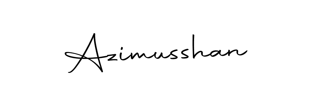 Use a signature maker to create a handwritten signature online. With this signature software, you can design (Autography-DOLnW) your own signature for name Azimusshan. Azimusshan signature style 10 images and pictures png