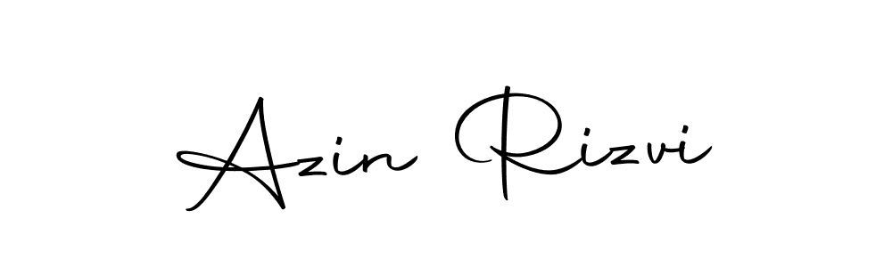 Design your own signature with our free online signature maker. With this signature software, you can create a handwritten (Autography-DOLnW) signature for name Azin Rizvi. Azin Rizvi signature style 10 images and pictures png