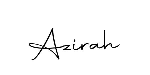 Design your own signature with our free online signature maker. With this signature software, you can create a handwritten (Autography-DOLnW) signature for name Azirah. Azirah signature style 10 images and pictures png