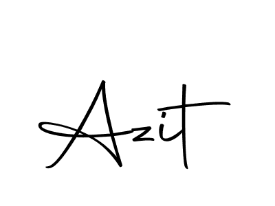 The best way (Autography-DOLnW) to make a short signature is to pick only two or three words in your name. The name Azit include a total of six letters. For converting this name. Azit signature style 10 images and pictures png