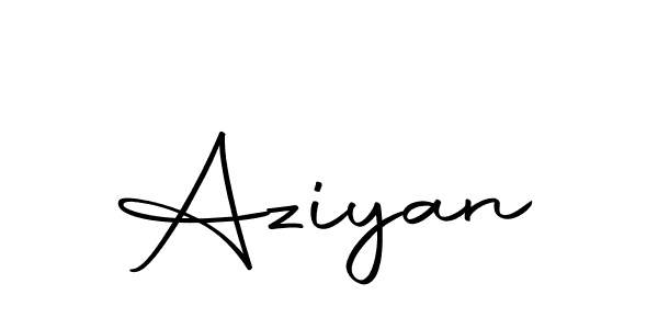 How to make Aziyan signature? Autography-DOLnW is a professional autograph style. Create handwritten signature for Aziyan name. Aziyan signature style 10 images and pictures png