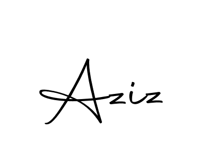 Make a beautiful signature design for name Aziz. With this signature (Autography-DOLnW) style, you can create a handwritten signature for free. Aziz signature style 10 images and pictures png