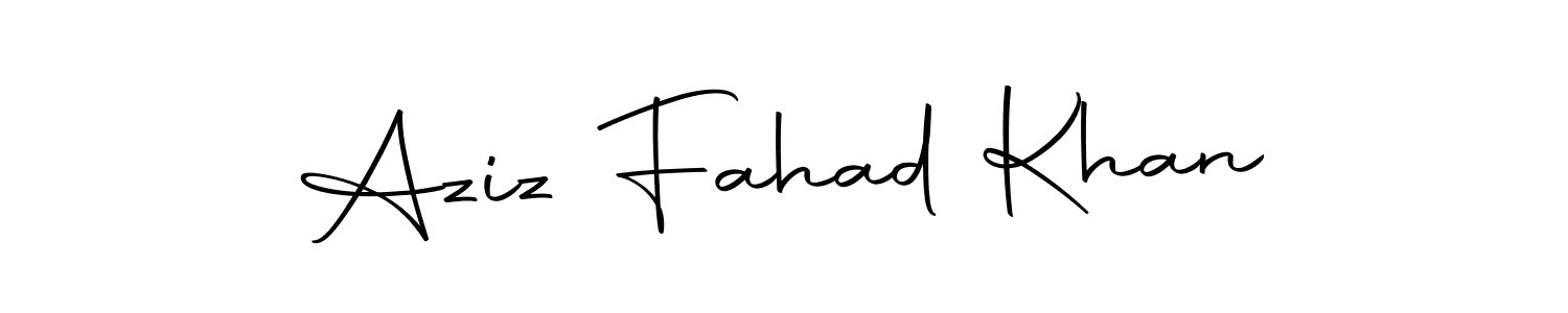 Make a beautiful signature design for name Aziz Fahad Khan. Use this online signature maker to create a handwritten signature for free. Aziz Fahad Khan signature style 10 images and pictures png