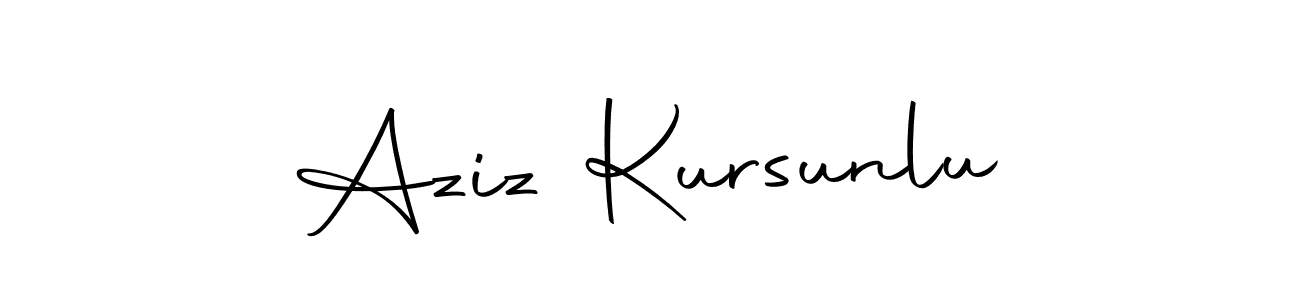 Aziz Kursunlu stylish signature style. Best Handwritten Sign (Autography-DOLnW) for my name. Handwritten Signature Collection Ideas for my name Aziz Kursunlu. Aziz Kursunlu signature style 10 images and pictures png