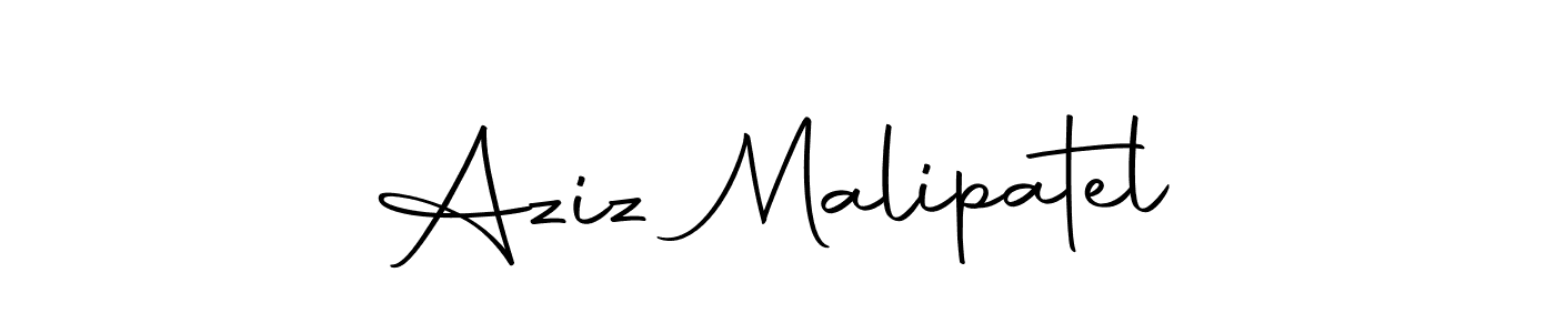 The best way (Autography-DOLnW) to make a short signature is to pick only two or three words in your name. The name Aziz Malipatel include a total of six letters. For converting this name. Aziz Malipatel signature style 10 images and pictures png