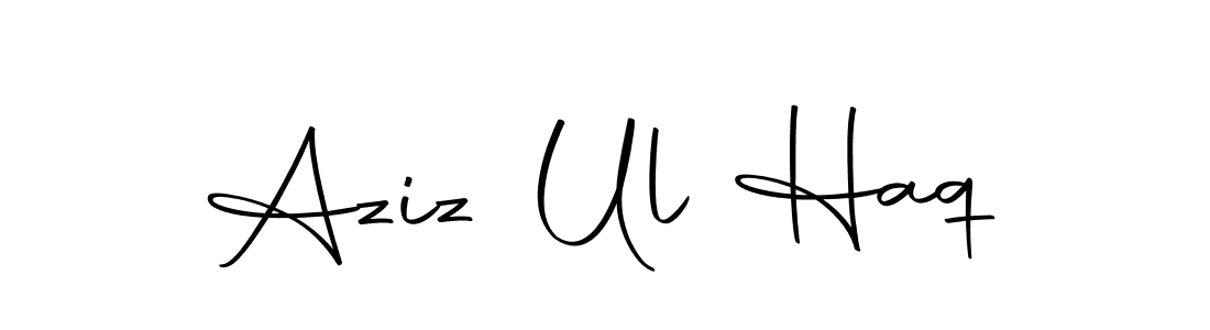 Make a beautiful signature design for name Aziz Ul Haq. Use this online signature maker to create a handwritten signature for free. Aziz Ul Haq signature style 10 images and pictures png