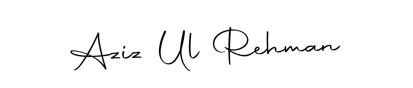 Use a signature maker to create a handwritten signature online. With this signature software, you can design (Autography-DOLnW) your own signature for name Aziz Ul Rehman. Aziz Ul Rehman signature style 10 images and pictures png