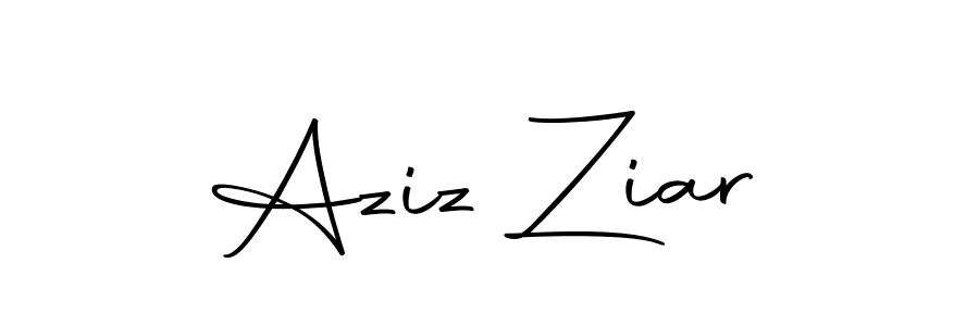 Aziz Ziar stylish signature style. Best Handwritten Sign (Autography-DOLnW) for my name. Handwritten Signature Collection Ideas for my name Aziz Ziar. Aziz Ziar signature style 10 images and pictures png