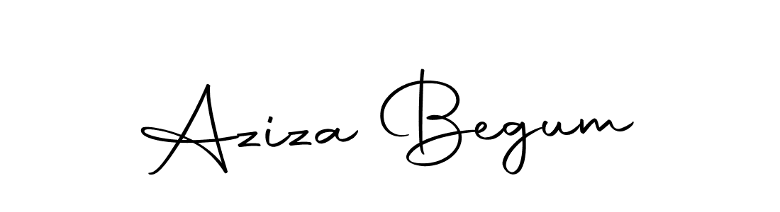 Make a beautiful signature design for name Aziza Begum. With this signature (Autography-DOLnW) style, you can create a handwritten signature for free. Aziza Begum signature style 10 images and pictures png