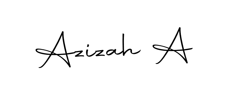 Here are the top 10 professional signature styles for the name Azizah A. These are the best autograph styles you can use for your name. Azizah A signature style 10 images and pictures png