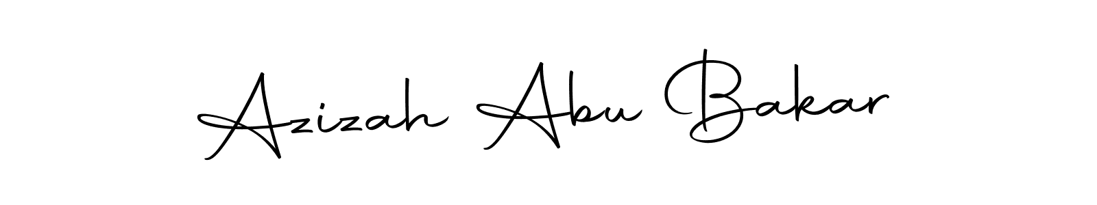 How to make Azizah Abu Bakar signature? Autography-DOLnW is a professional autograph style. Create handwritten signature for Azizah Abu Bakar name. Azizah Abu Bakar signature style 10 images and pictures png