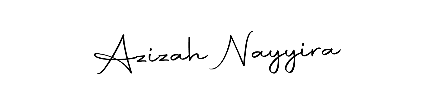 Also You can easily find your signature by using the search form. We will create Azizah Nayyira name handwritten signature images for you free of cost using Autography-DOLnW sign style. Azizah Nayyira signature style 10 images and pictures png