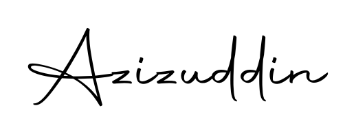 You should practise on your own different ways (Autography-DOLnW) to write your name (Azizuddin) in signature. Don't let someone else do it for you. Azizuddin signature style 10 images and pictures png