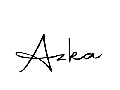 Make a beautiful signature design for name Azka. With this signature (Autography-DOLnW) style, you can create a handwritten signature for free. Azka signature style 10 images and pictures png