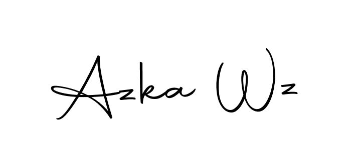 It looks lik you need a new signature style for name Azka Wz. Design unique handwritten (Autography-DOLnW) signature with our free signature maker in just a few clicks. Azka Wz signature style 10 images and pictures png