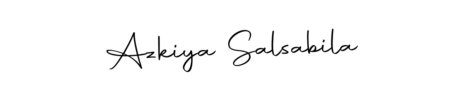 Similarly Autography-DOLnW is the best handwritten signature design. Signature creator online .You can use it as an online autograph creator for name Azkiya Salsabila. Azkiya Salsabila signature style 10 images and pictures png