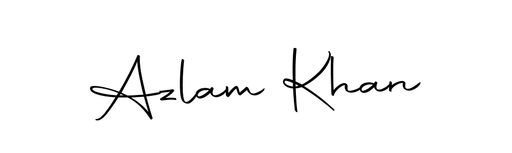 How to make Azlam Khan name signature. Use Autography-DOLnW style for creating short signs online. This is the latest handwritten sign. Azlam Khan signature style 10 images and pictures png