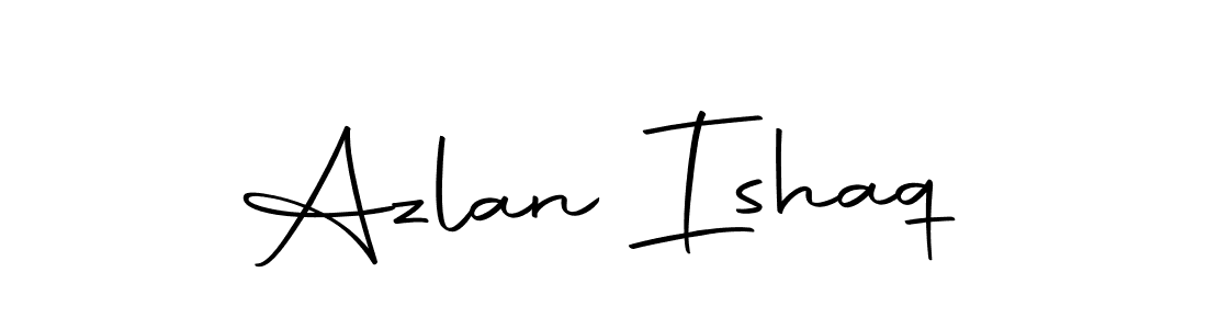 Use a signature maker to create a handwritten signature online. With this signature software, you can design (Autography-DOLnW) your own signature for name Azlan Ishaq. Azlan Ishaq signature style 10 images and pictures png