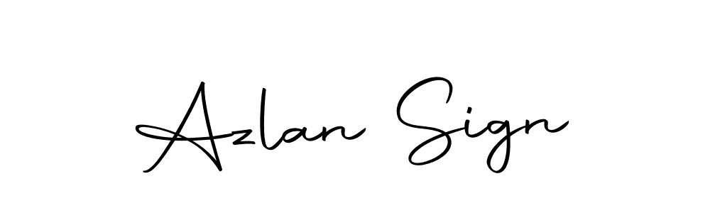 Create a beautiful signature design for name Azlan Sign. With this signature (Autography-DOLnW) fonts, you can make a handwritten signature for free. Azlan Sign signature style 10 images and pictures png