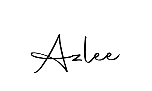 Create a beautiful signature design for name Azlee. With this signature (Autography-DOLnW) fonts, you can make a handwritten signature for free. Azlee signature style 10 images and pictures png