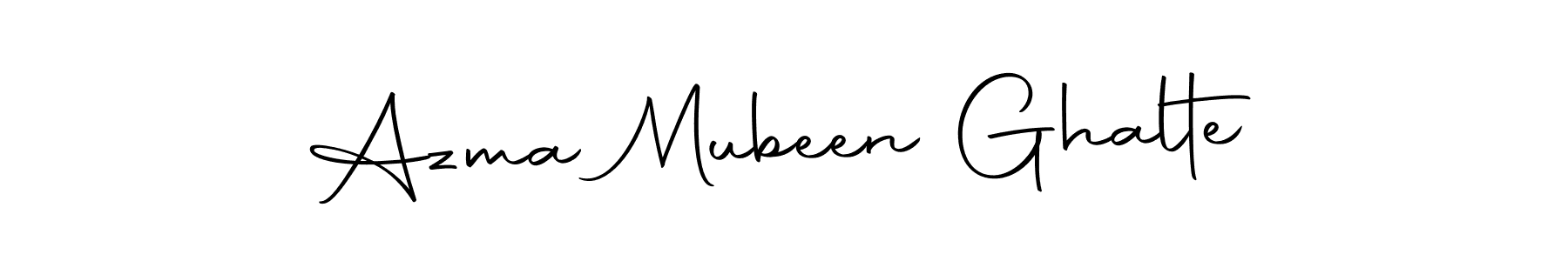 Make a beautiful signature design for name Azma Mubeen Ghalte. Use this online signature maker to create a handwritten signature for free. Azma Mubeen Ghalte signature style 10 images and pictures png