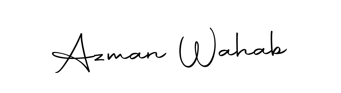 The best way (Autography-DOLnW) to make a short signature is to pick only two or three words in your name. The name Azman Wahab include a total of six letters. For converting this name. Azman Wahab signature style 10 images and pictures png