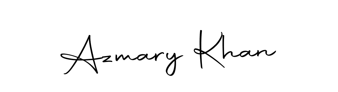 Design your own signature with our free online signature maker. With this signature software, you can create a handwritten (Autography-DOLnW) signature for name Azmary Khan. Azmary Khan signature style 10 images and pictures png