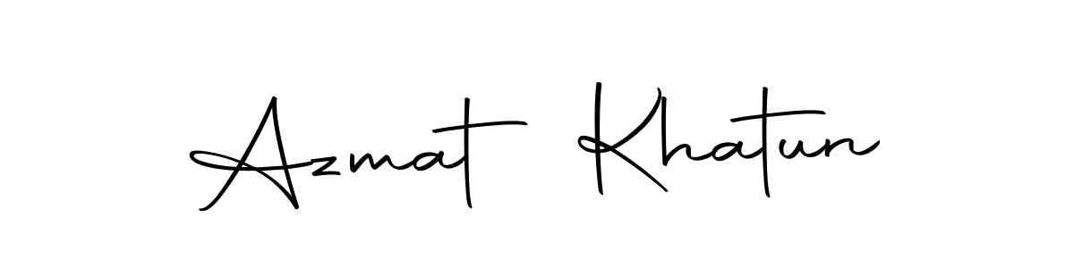You can use this online signature creator to create a handwritten signature for the name Azmat Khatun. This is the best online autograph maker. Azmat Khatun signature style 10 images and pictures png