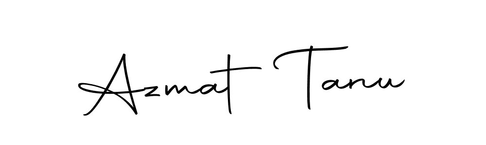 The best way (Autography-DOLnW) to make a short signature is to pick only two or three words in your name. The name Azmat Tanu include a total of six letters. For converting this name. Azmat Tanu signature style 10 images and pictures png