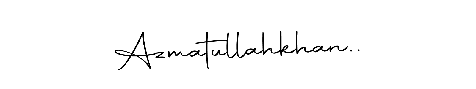 Design your own signature with our free online signature maker. With this signature software, you can create a handwritten (Autography-DOLnW) signature for name Azmatullahkhan... Azmatullahkhan.. signature style 10 images and pictures png