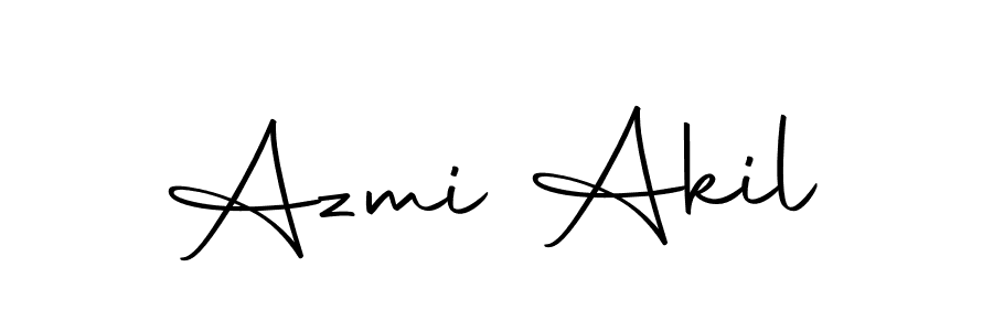 Use a signature maker to create a handwritten signature online. With this signature software, you can design (Autography-DOLnW) your own signature for name Azmi Akil. Azmi Akil signature style 10 images and pictures png