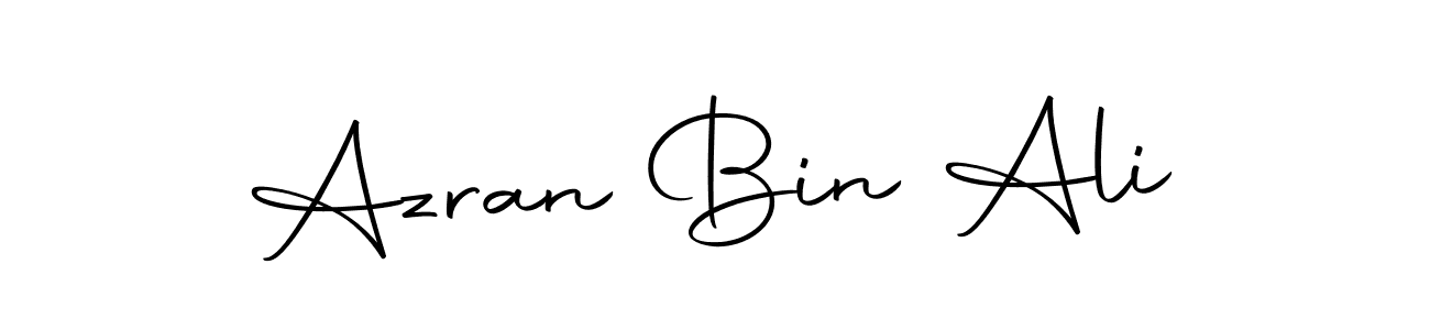 The best way (Autography-DOLnW) to make a short signature is to pick only two or three words in your name. The name Azran Bin Ali include a total of six letters. For converting this name. Azran Bin Ali signature style 10 images and pictures png