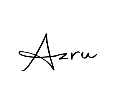 Create a beautiful signature design for name Azru. With this signature (Autography-DOLnW) fonts, you can make a handwritten signature for free. Azru signature style 10 images and pictures png