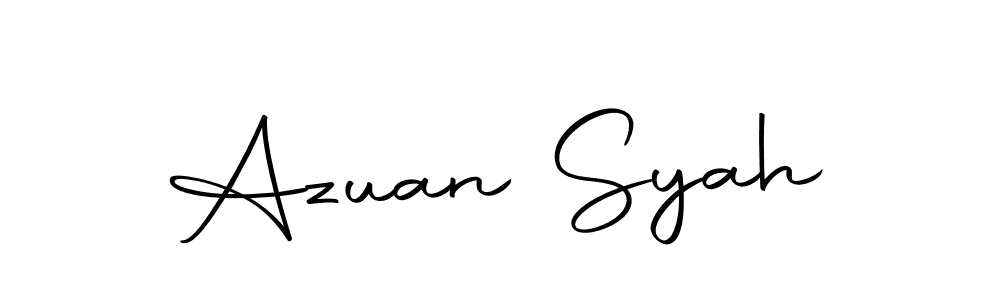 How to make Azuan Syah name signature. Use Autography-DOLnW style for creating short signs online. This is the latest handwritten sign. Azuan Syah signature style 10 images and pictures png