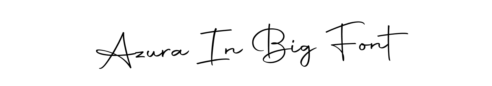 Autography-DOLnW is a professional signature style that is perfect for those who want to add a touch of class to their signature. It is also a great choice for those who want to make their signature more unique. Get Azura In Big Font name to fancy signature for free. Azura In Big Font signature style 10 images and pictures png