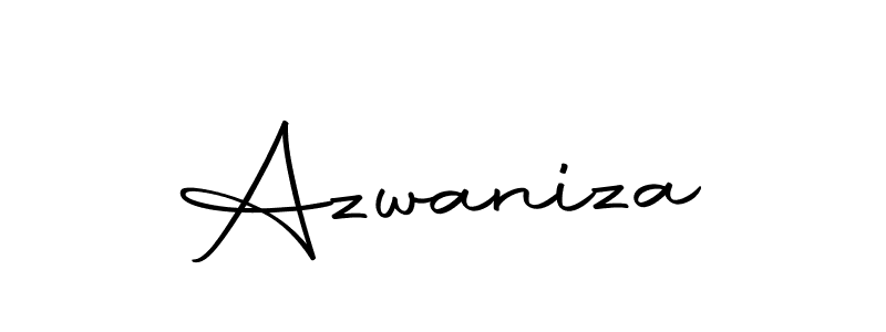 Create a beautiful signature design for name Azwaniza. With this signature (Autography-DOLnW) fonts, you can make a handwritten signature for free. Azwaniza signature style 10 images and pictures png