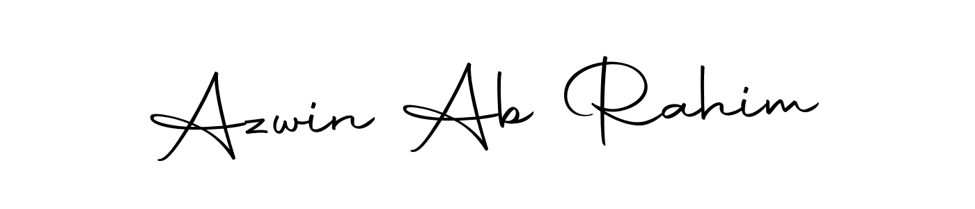 Use a signature maker to create a handwritten signature online. With this signature software, you can design (Autography-DOLnW) your own signature for name Azwin Ab Rahim. Azwin Ab Rahim signature style 10 images and pictures png