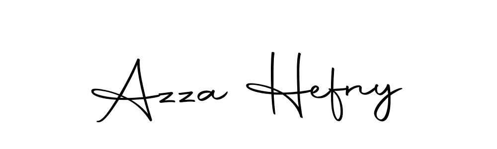 if you are searching for the best signature style for your name Azza Hefny. so please give up your signature search. here we have designed multiple signature styles  using Autography-DOLnW. Azza Hefny signature style 10 images and pictures png