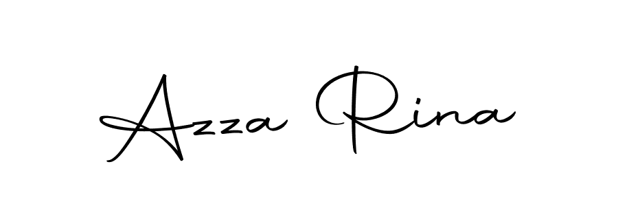 How to make Azza Rina signature? Autography-DOLnW is a professional autograph style. Create handwritten signature for Azza Rina name. Azza Rina signature style 10 images and pictures png