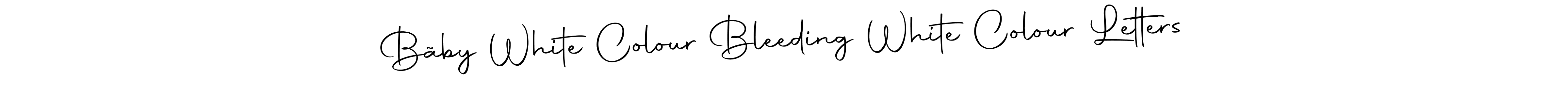 Bãby White Colour Bleeding White Colour Letters stylish signature style. Best Handwritten Sign (Autography-DOLnW) for my name. Handwritten Signature Collection Ideas for my name Bãby White Colour Bleeding White Colour Letters. Bãby White Colour Bleeding White Colour Letters signature style 10 images and pictures png