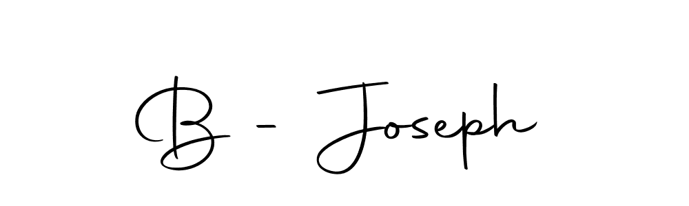 Make a beautiful signature design for name B - Joseph. With this signature (Autography-DOLnW) style, you can create a handwritten signature for free. B - Joseph signature style 10 images and pictures png