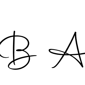 How to make B A name signature. Use Autography-DOLnW style for creating short signs online. This is the latest handwritten sign. B A signature style 10 images and pictures png