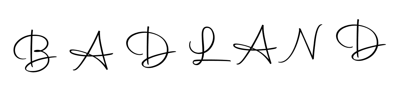 Also we have B A D L A N D name is the best signature style. Create professional handwritten signature collection using Autography-DOLnW autograph style. B A D L A N D signature style 10 images and pictures png