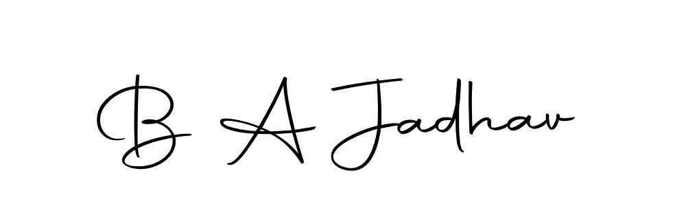 Autography-DOLnW is a professional signature style that is perfect for those who want to add a touch of class to their signature. It is also a great choice for those who want to make their signature more unique. Get B A Jadhav name to fancy signature for free. B A Jadhav signature style 10 images and pictures png