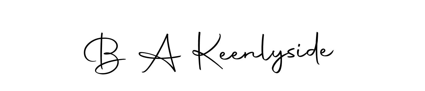 How to make B A Keenlyside signature? Autography-DOLnW is a professional autograph style. Create handwritten signature for B A Keenlyside name. B A Keenlyside signature style 10 images and pictures png