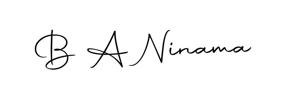 You should practise on your own different ways (Autography-DOLnW) to write your name (B A Ninama) in signature. don't let someone else do it for you. B A Ninama signature style 10 images and pictures png