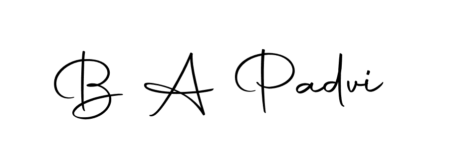 You should practise on your own different ways (Autography-DOLnW) to write your name (B A Padvi) in signature. don't let someone else do it for you. B A Padvi signature style 10 images and pictures png