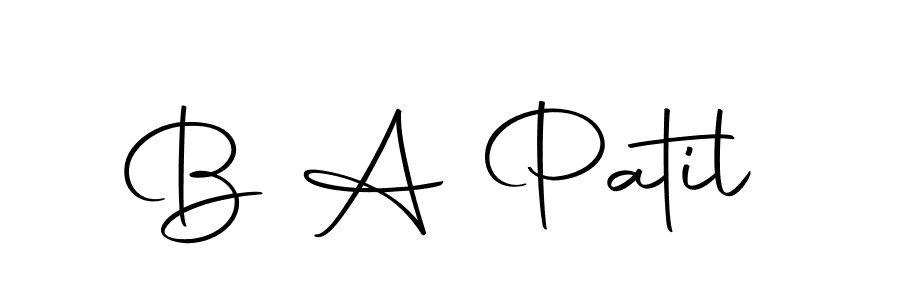 You can use this online signature creator to create a handwritten signature for the name B A Patil. This is the best online autograph maker. B A Patil signature style 10 images and pictures png