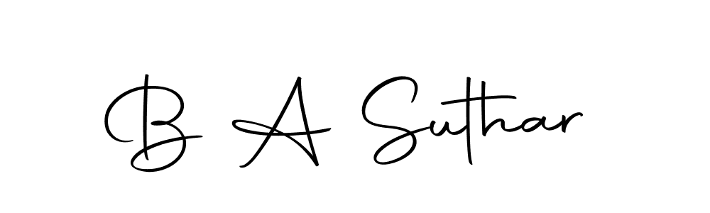 How to Draw B A Suthar signature style? Autography-DOLnW is a latest design signature styles for name B A Suthar. B A Suthar signature style 10 images and pictures png