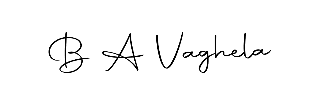 Make a beautiful signature design for name B A Vaghela. With this signature (Autography-DOLnW) style, you can create a handwritten signature for free. B A Vaghela signature style 10 images and pictures png